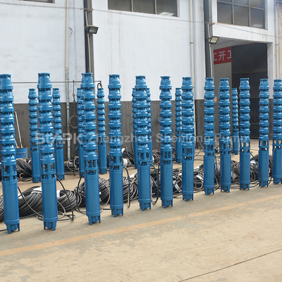 Agricultural 25kw 3 phase ac multistage irrigation borehole submersible water pump 200m deep well