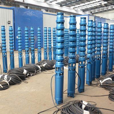 Agricultural 25kw 3 phase ac multistage irrigation borehole submersible water pump 200m deep well