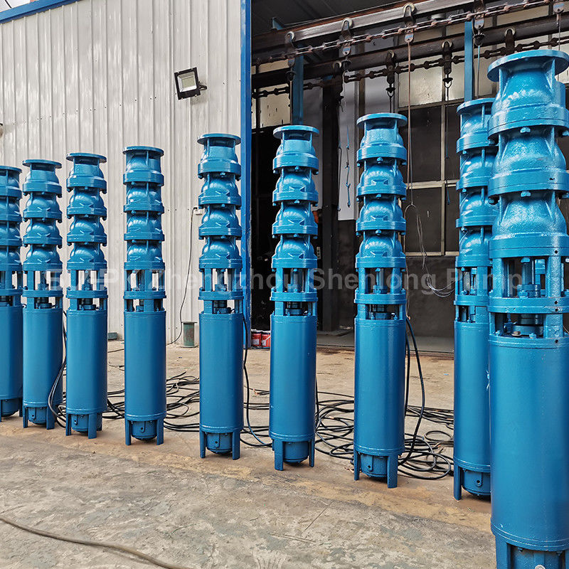 300QJ150-450/13 Deep Well Submersible Pump with 450m Head 150 m³/h Flow and Multistage Centrifugal Design