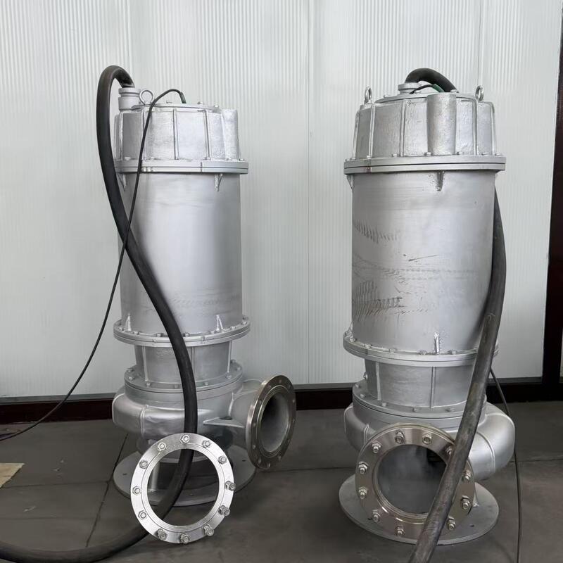 Stainless Steel Submersible Sewage Pump with 80 m³/h Flow and 10 m Head for Wastewater Drainage