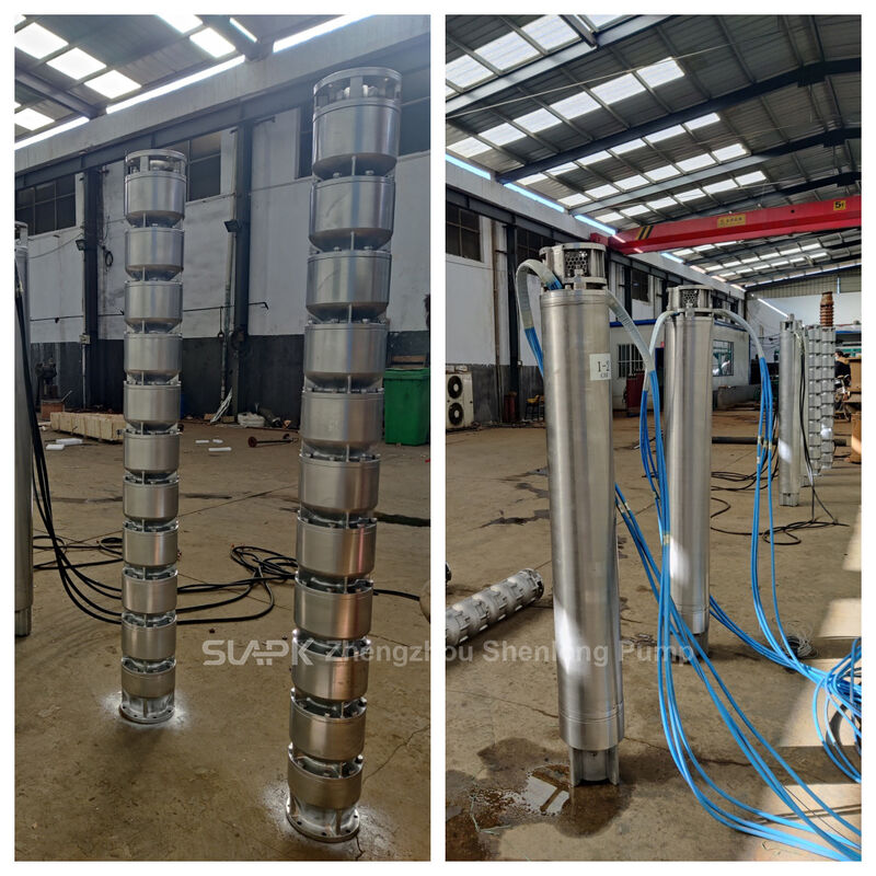250QJH108-240-132KW Cast Stainless Steel Submersible Pump with 240m Head for Seawater Intake