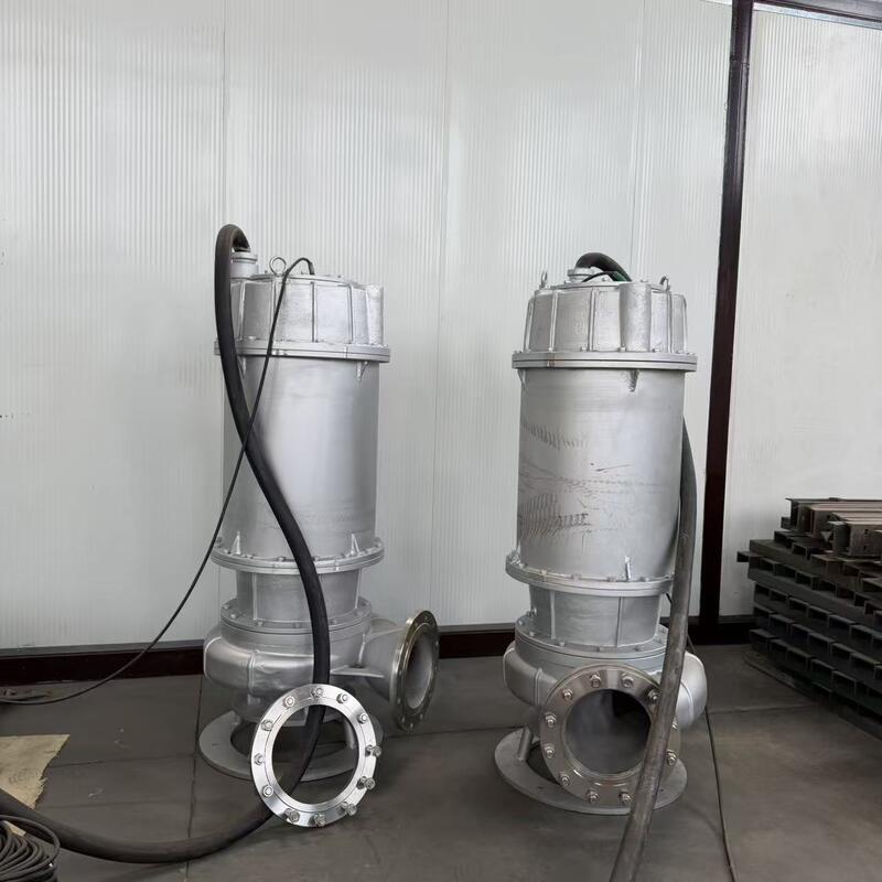 316 Stainless Steel Submersible Sewage Pump with 1000 m³/h Flow and 2205 Duplex Stainless Steel Shaft for Wastewater