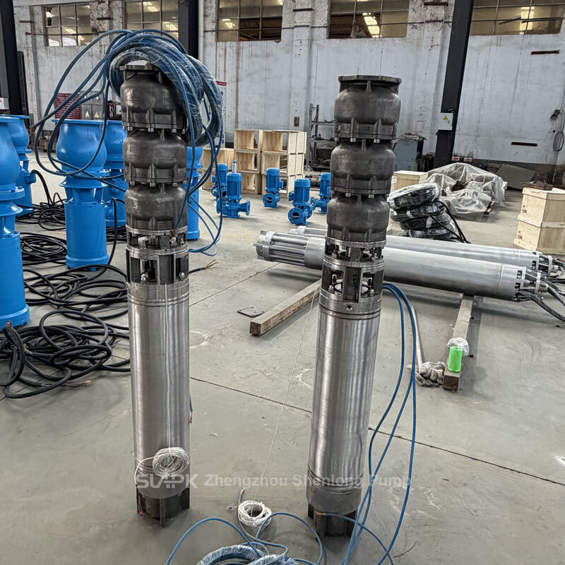 Stainless Steel Submersible Well Pump with 252 m³/h Flow Rate, 170 m Head, and 185 kW Power