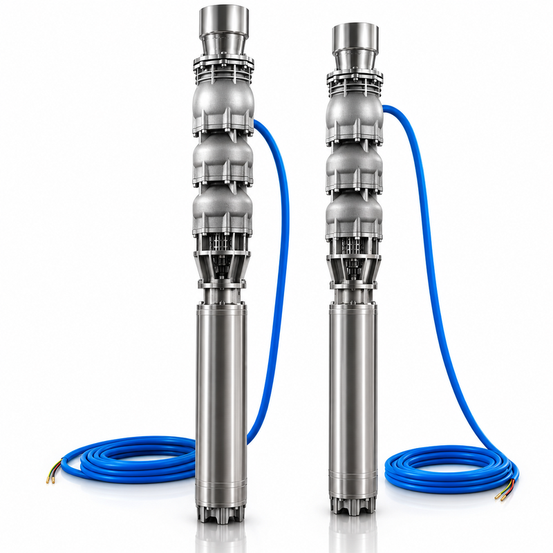 300 m³/h High Flow 100 m Head 140 kW Motor Deep Well Submersible Pump for Seawater Applications