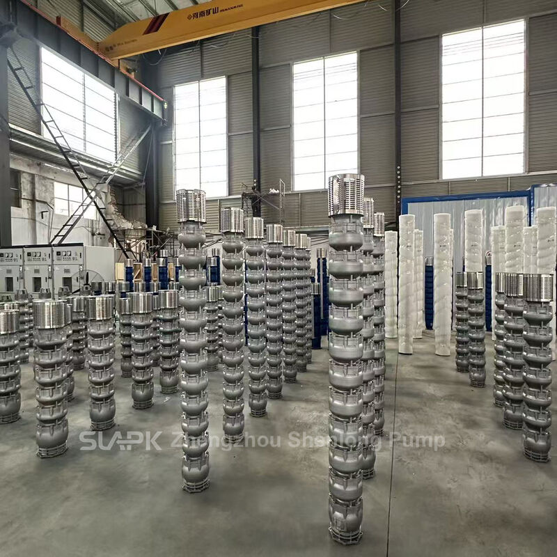 Stainless Steel Deep Well Pump with 90 kW Motor and 140 m³/h Flow for High-Capacity Water Transfer