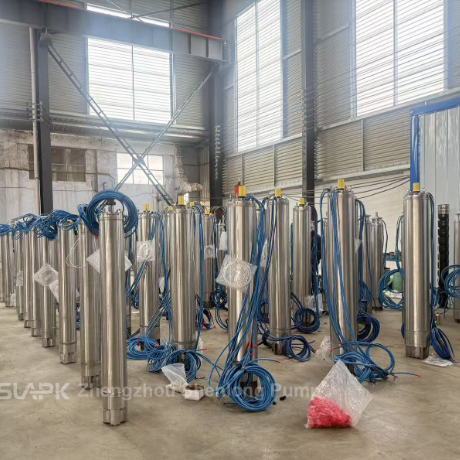Stainless Steel Deep Well Pump with 90 kW Motor and 140 m³/h Flow for High-Capacity Water Transfer