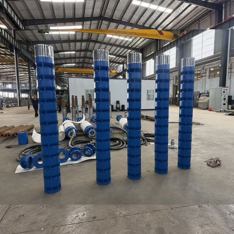 300KW High-Voltage Submersible Water Pump for Bauxite Mine Dewatering with Stainless Steel Impellers