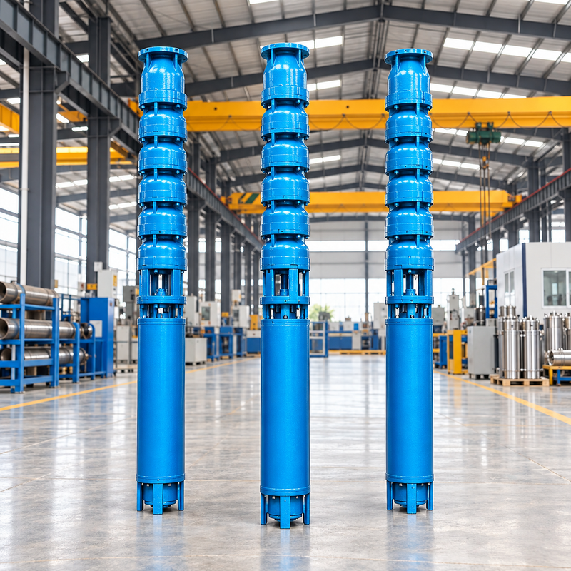15kW Motor Deep Well Submersible Pump with 3-Inch Outlet and 50-60m Head for Borehole Water Extraction