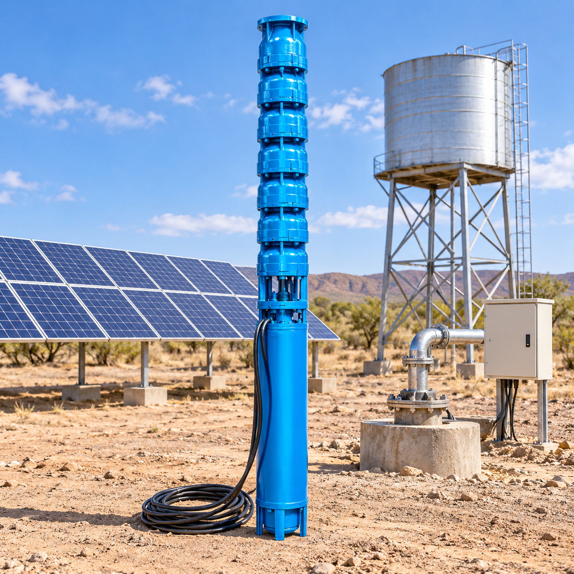 200QJ50-150/10 Deep Well Submersible Pump, 37kW