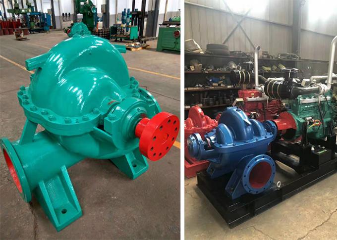 Electric / Diesel Engine Double Suction Split Case Pump Horizonal ...